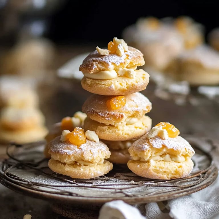 Saftige Marzipan Plätzchen - Marzipan Wölkchen