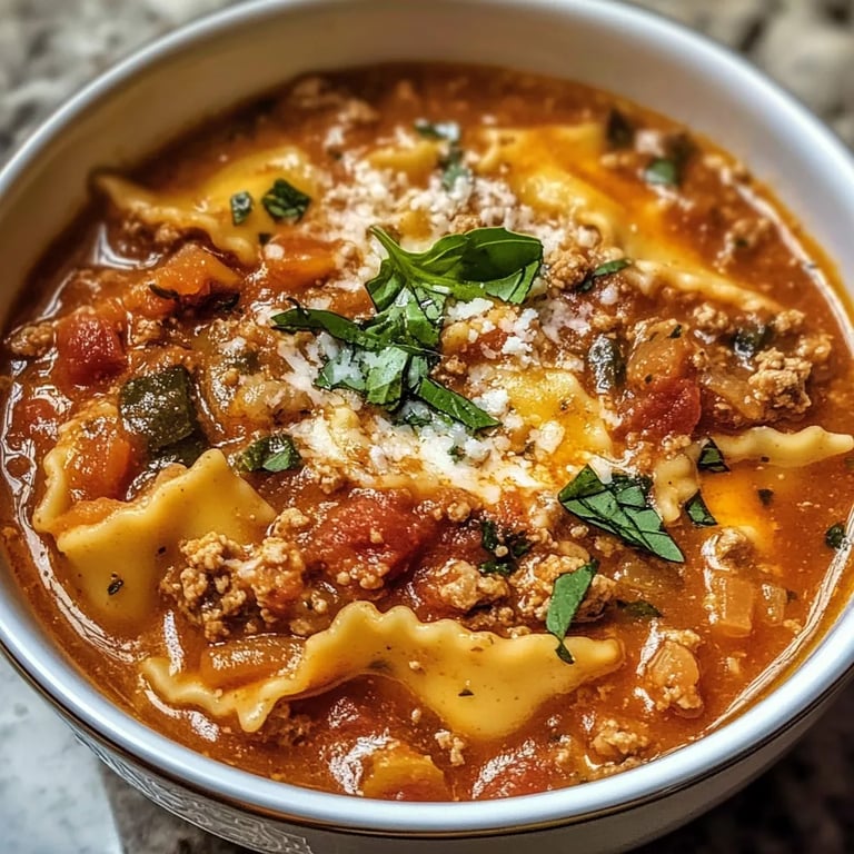 Easy Made Lasagna Soup Recipe By Lily Carter
