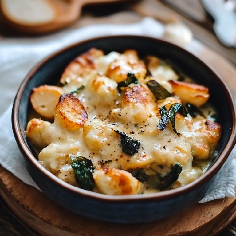 Rosenkohl in cremiger Frischkäse-Senfsauce