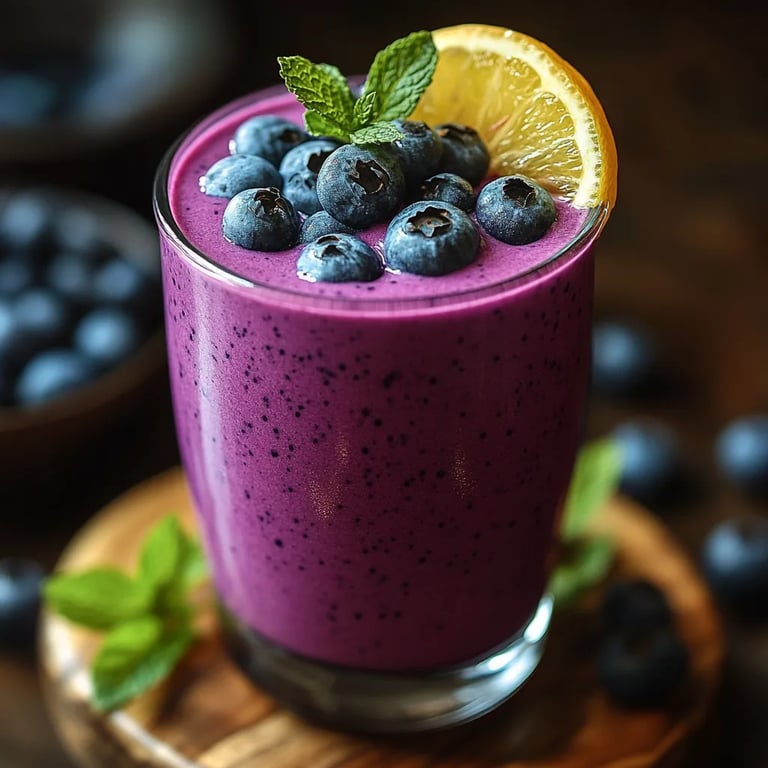 Smoothie Anti-inflamatório de Mirtilo: Uma Receita Incrível e Essencial