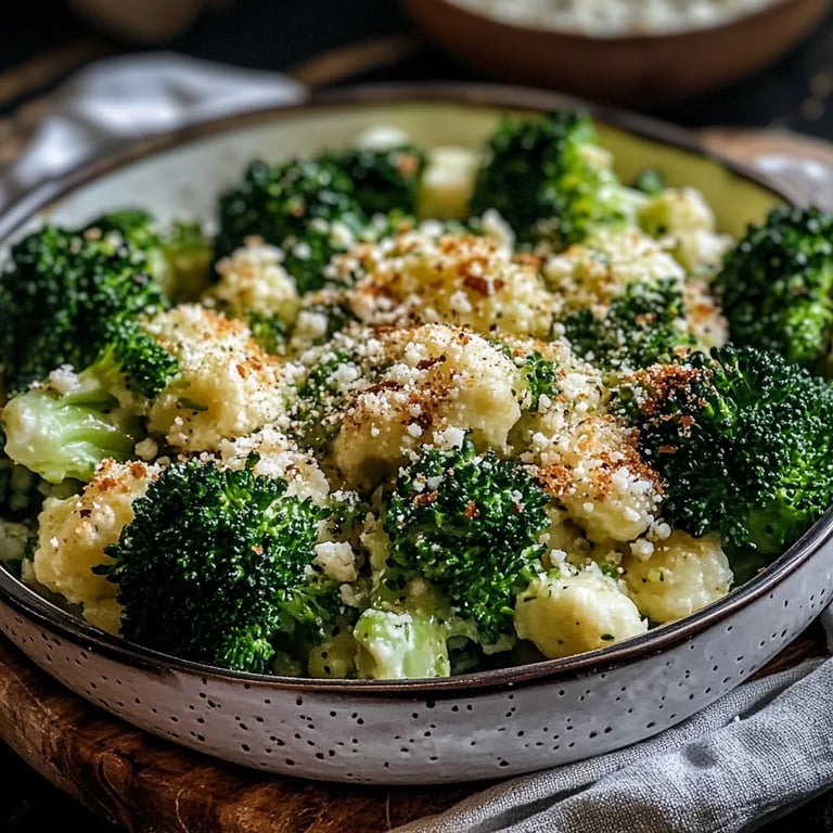 Knoblauch Parmesan Brokkoli