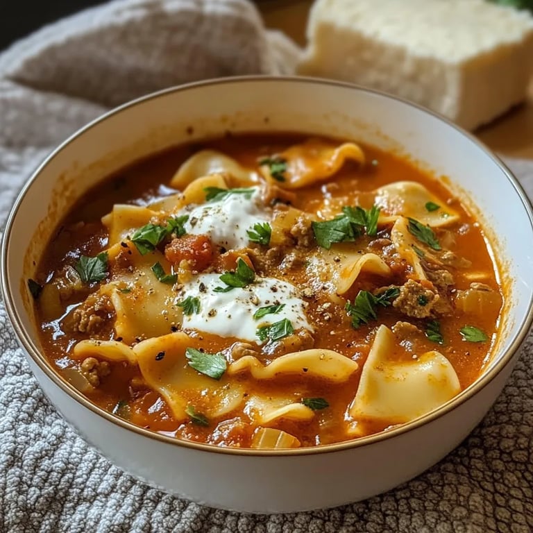 Spicy Lasagna Soup