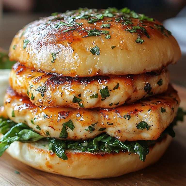 Burgers de Poulet au Cheddar Blanc et aux Épinards : Une Recette Incroyable Ultime