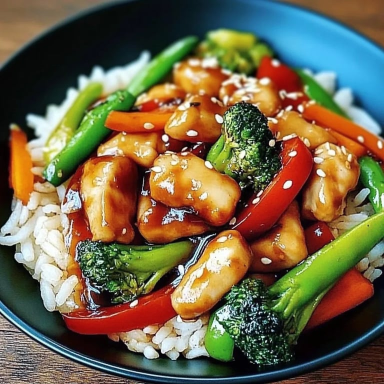 Teriyaki-Hähnchen mit Gemüse