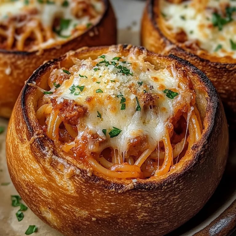 Spaghetti Garlic Bread Bowls: The Incredible 5-Ingredient Recipe