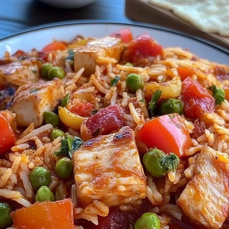 Serbisches Reisfleisch mit Hähnchen