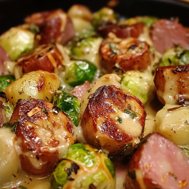 Rosenkohl - Kartoffel - Kasseler - Pfanne