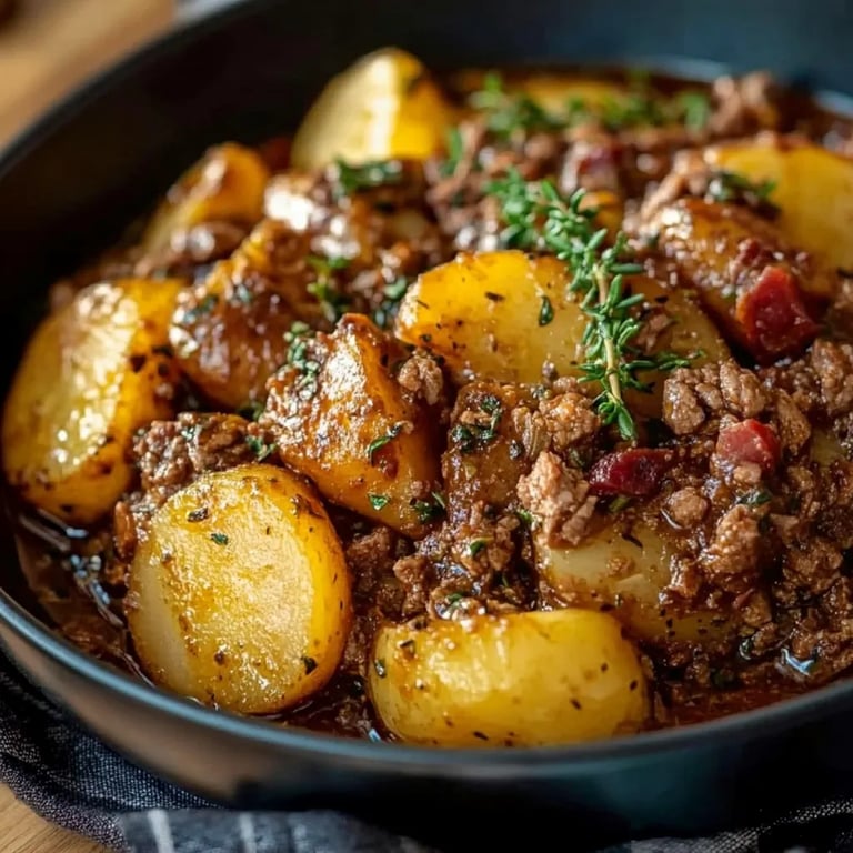 Bauerntopf mit Hackfleisch und Kartoffeln
