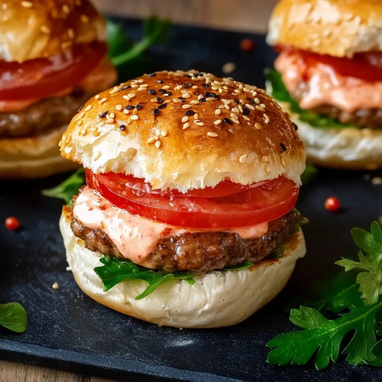 Miniburger aus Blätterteig