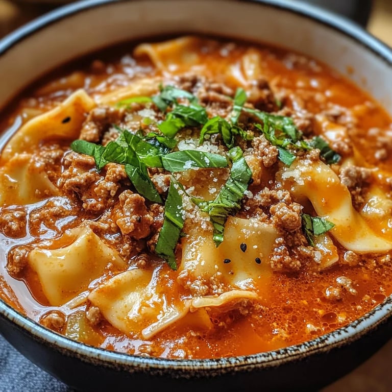 TikTok Famous Lasagna Soup