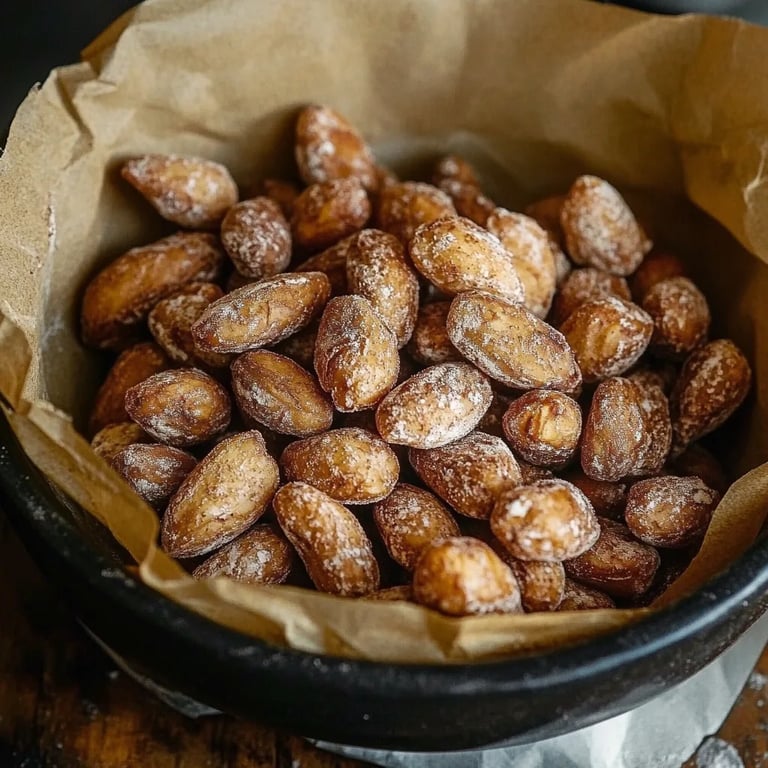 Gebrannte Mandeln aus der Heißluftfritteuse