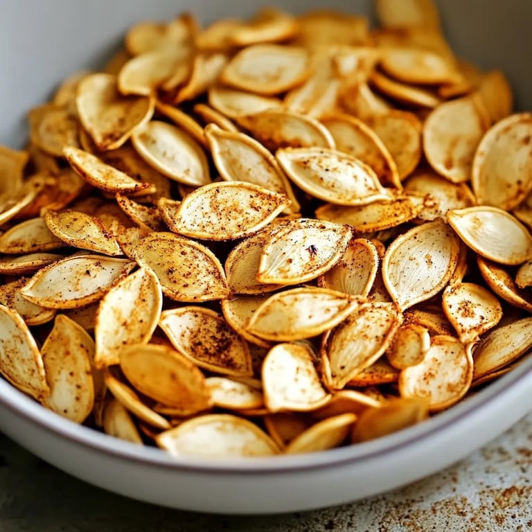 Garlic Air Fryer Pumpkin Seeds