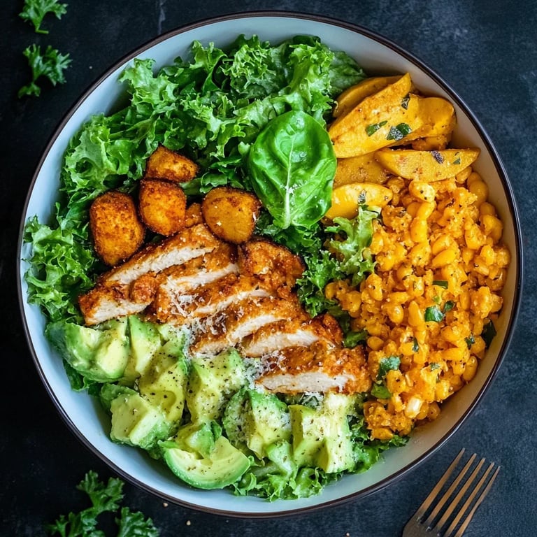 Caesar-Hähnchen-Bowl