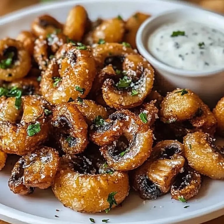 Air Fryer Ranch Mushrooms