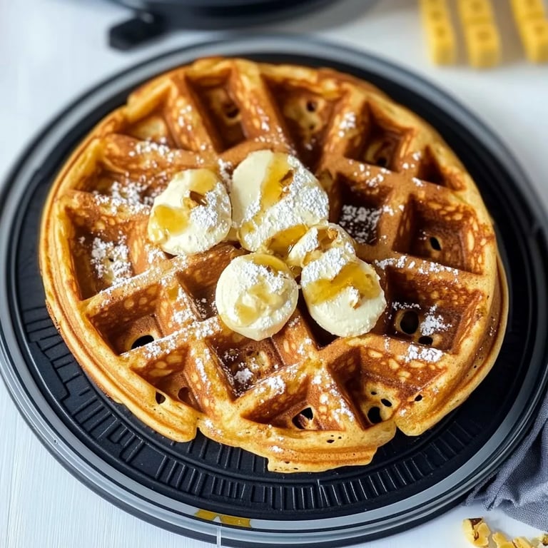 Luftige Waffeln mit Kürbis