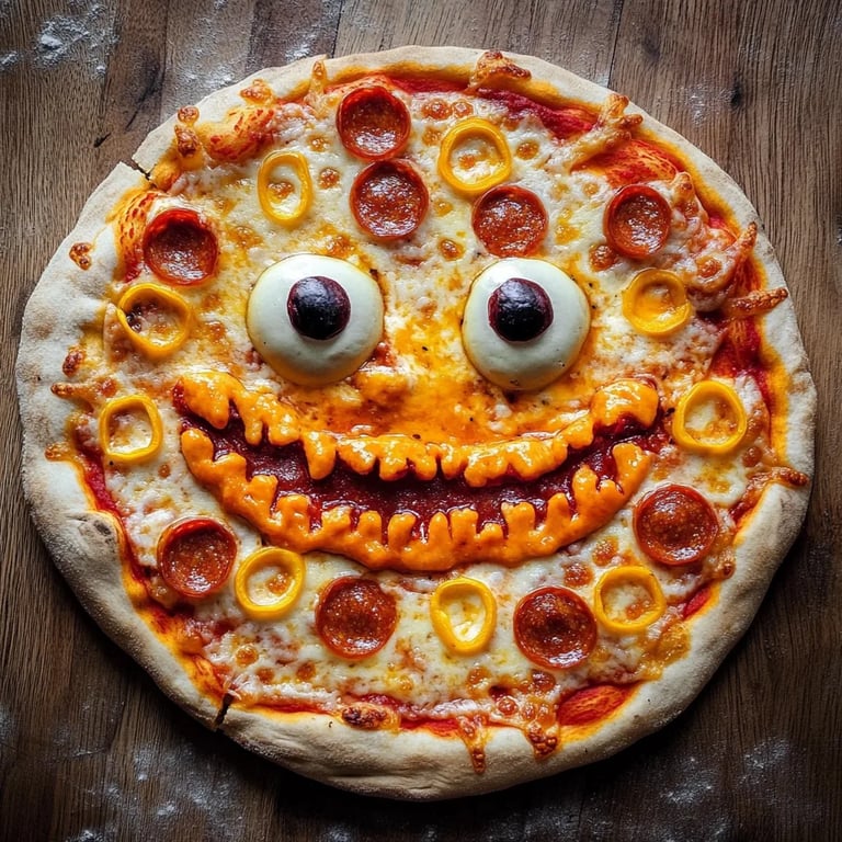 Monster Face Pizza: The Incredible Ultimate Recipe for Kids