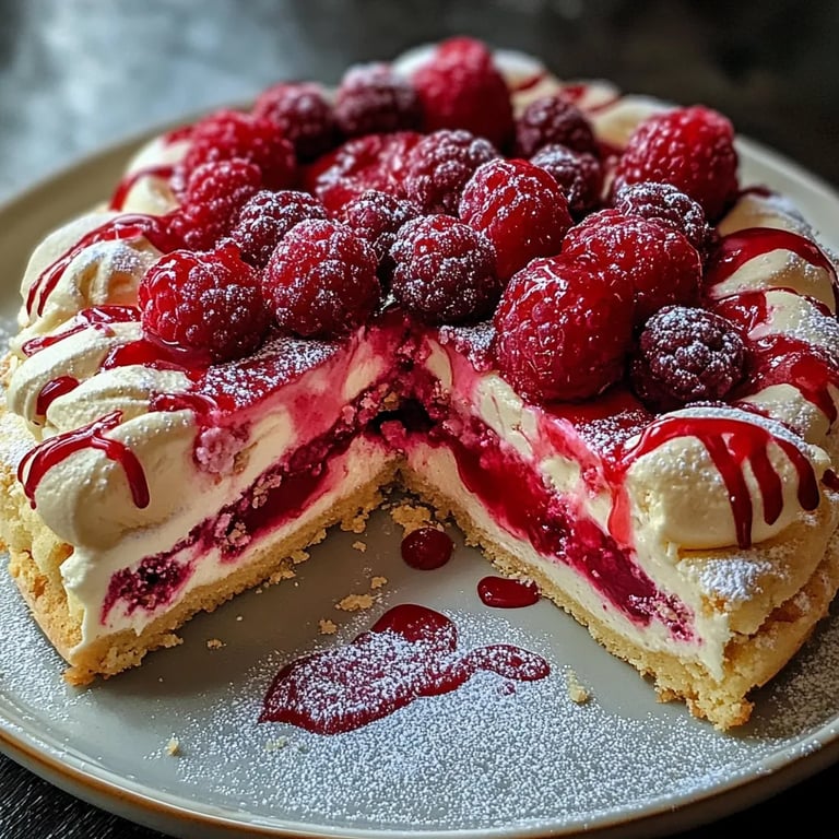 Pistazienkekse mit Weißer Schokolade und Himbeeren