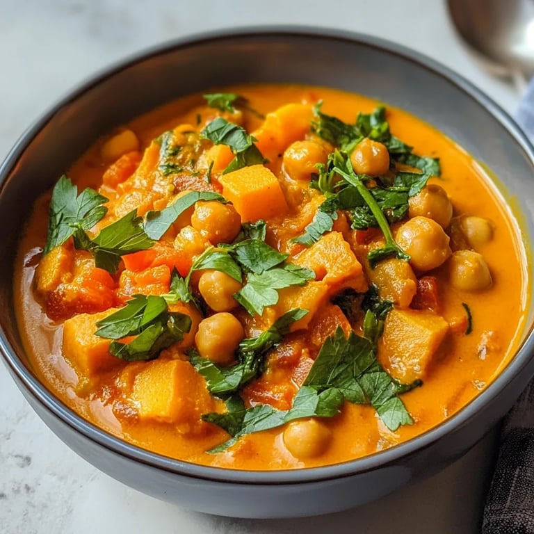 Kürbis-Kichererbsen-Curry