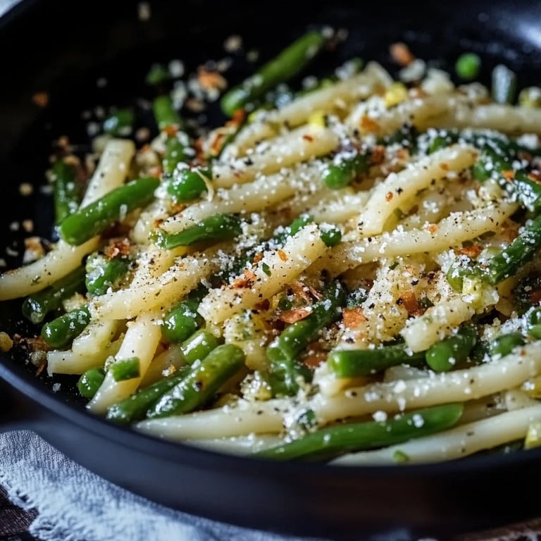 Knusprige Ofen-Grünen Bohnen mit Parmesan