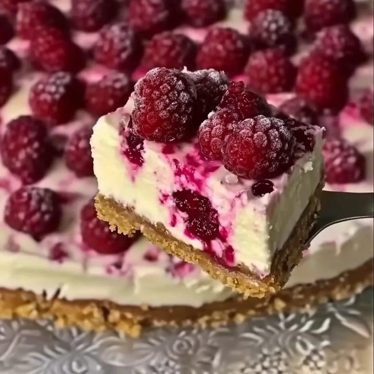 Gesunde Himbeer-Käsekuchen-Riegel