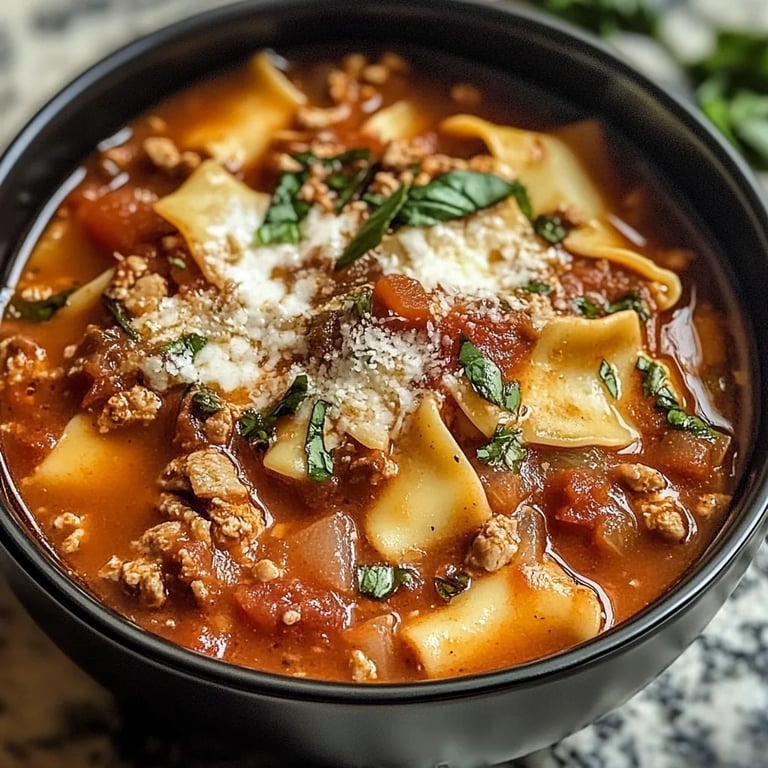 Crockpot Lasagna Soup