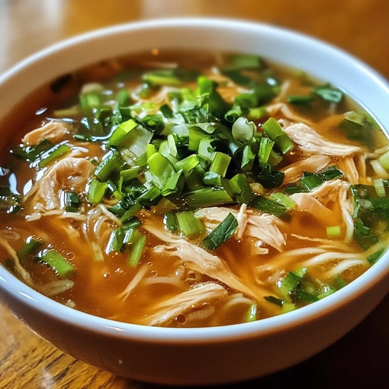 Ginger Garlic Chicken Noodle Soup