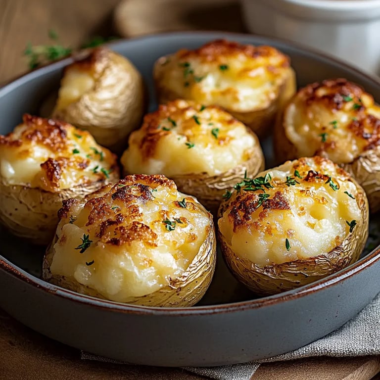 Gefüllte Kartoffeln nach Flammkuchen-Art