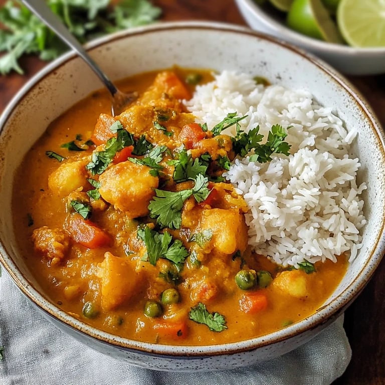 Cremiges Indisches Kürbis-Curry