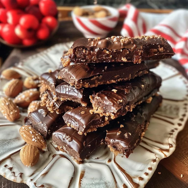 Mürbe Nougat Stangen