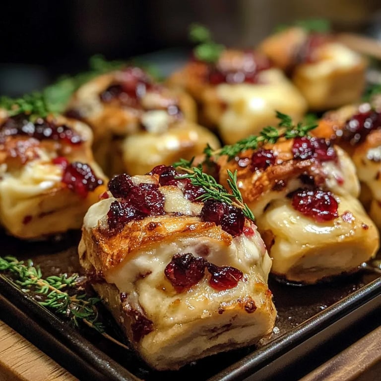Baked Cranberry Brie Bites