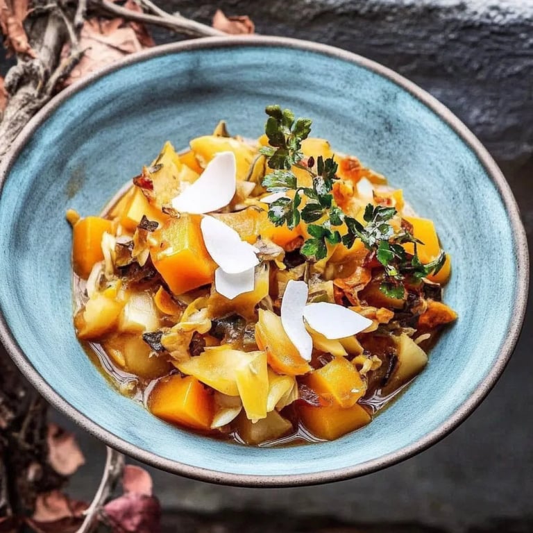 Cremiger Kürbiseintopf