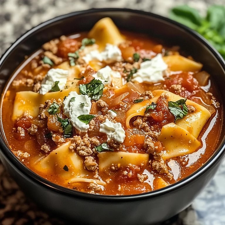 Crockpot Lasagna Soup