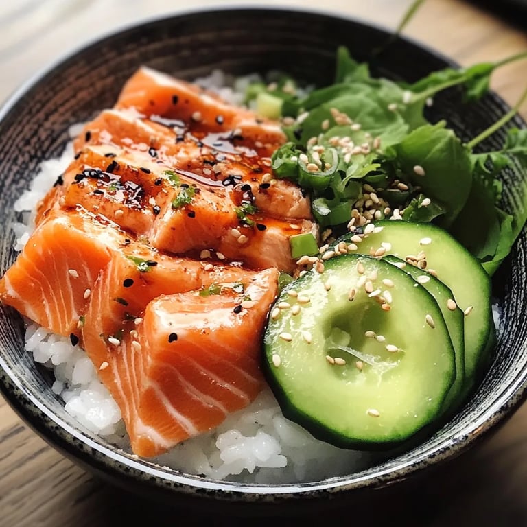 Baked Salmon Sushi Bowl