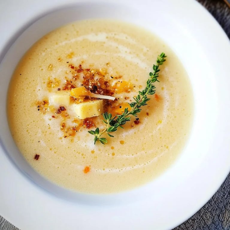 Maronisüppchen mit Parmesanstangen