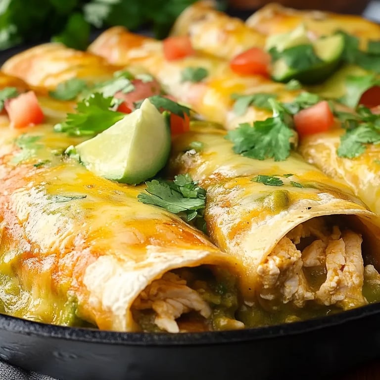 Green Enchiladas with Chicken Cream Cheese Filling: An Incredible 7-Step Recipe