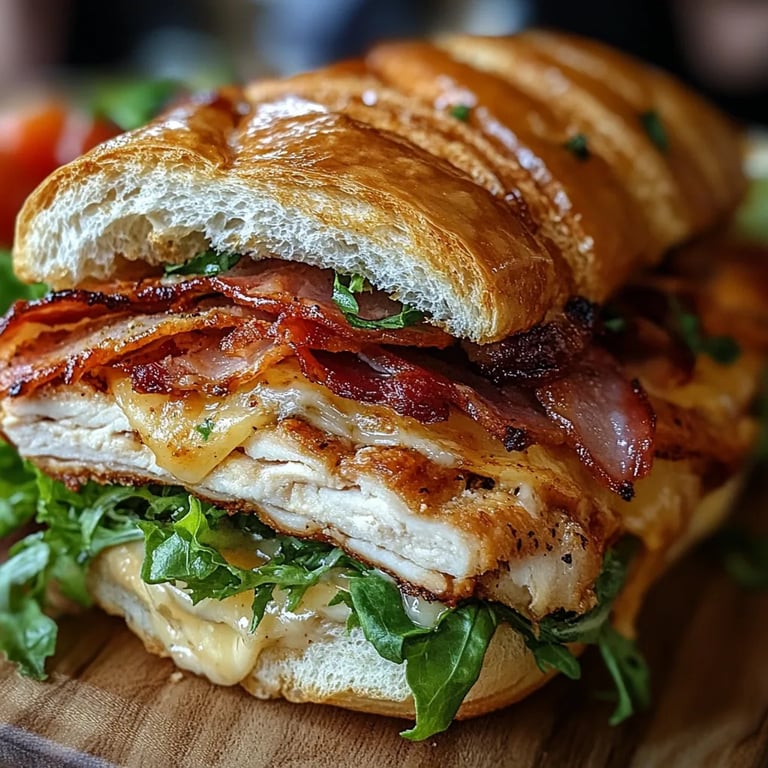 Hähnchen-Caesar-Croissant-Sandwich: Ein Unglaubliches Ultimatives Rezept für 5 Personen