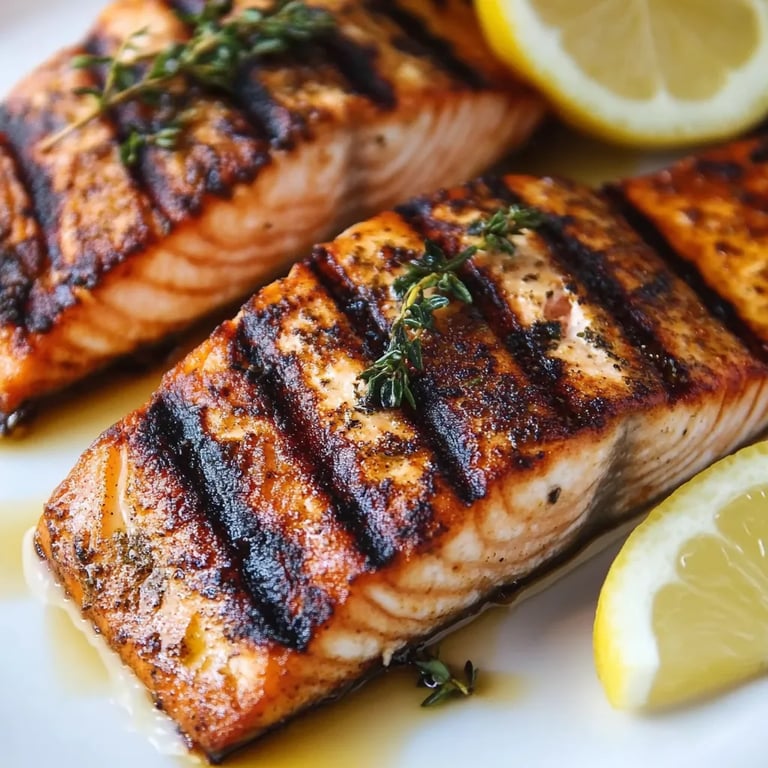 Grilled Salmon with the Best Salmon Seasoning
