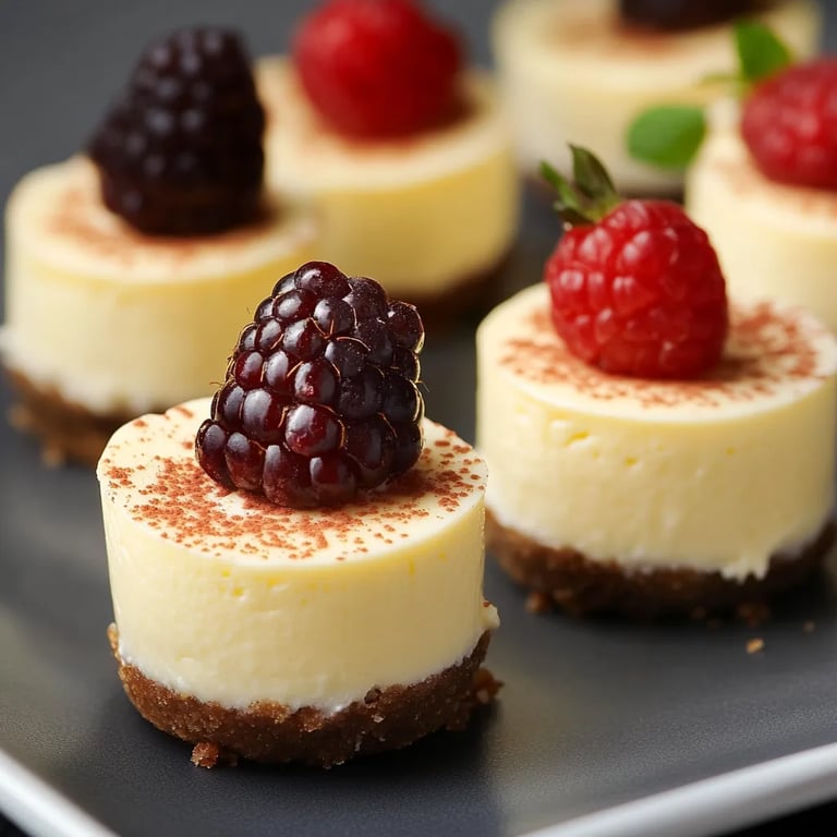 Einfache Mini Cheesecakes