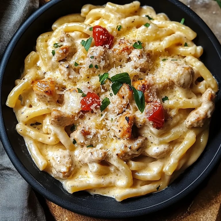 Easy Parmesan Chicken Pasta