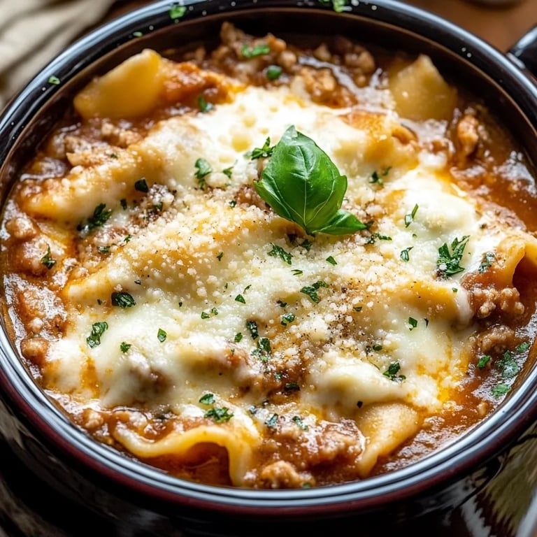 Crockpot Lasagna Soup