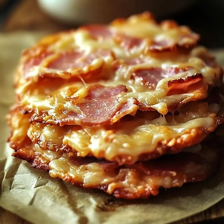 Cookies salés au jambon et au fromage