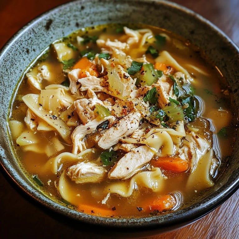 The Best Roasted Chicken Noodle Soup