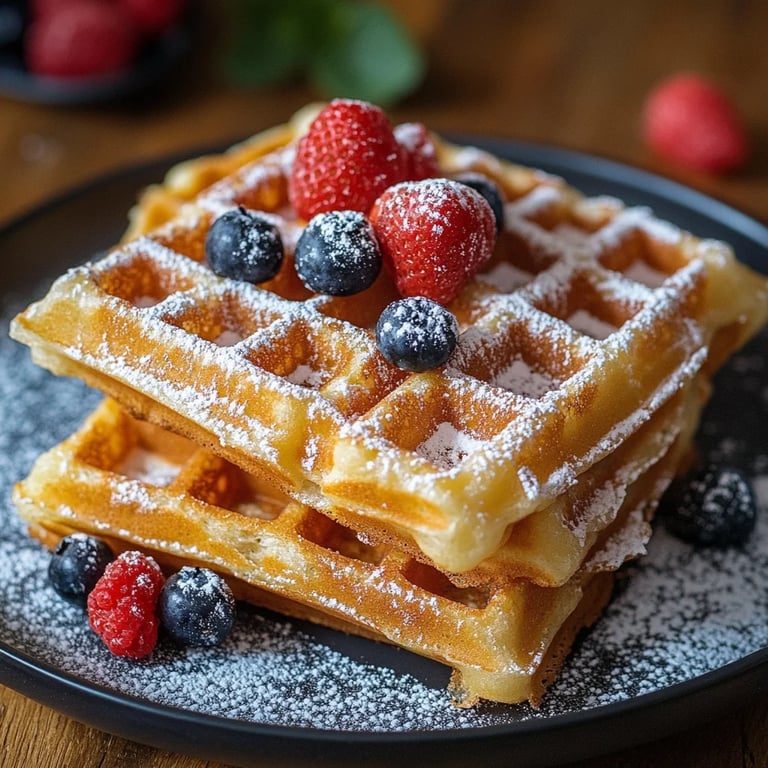 Omas fluffige Waffeln einfach und lecker