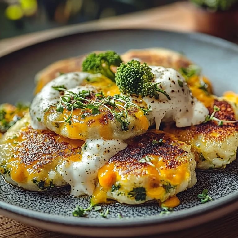 Brokkoli-Käse-Puffer
