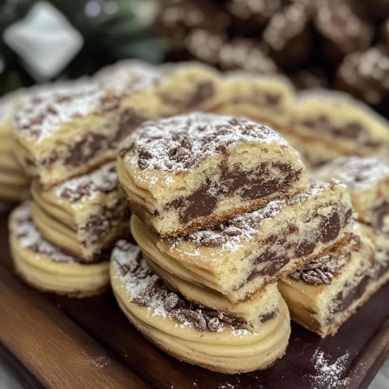 Baumstamm-Plätzchen