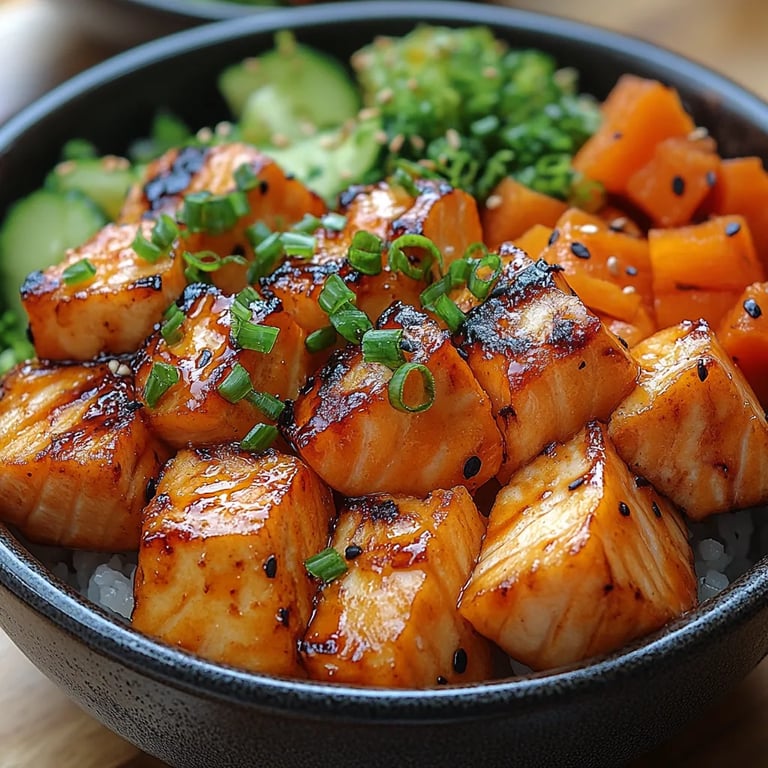 Bowls de Salmón Bang Bang en Freidora de Aire: Una Increíble Receta Última