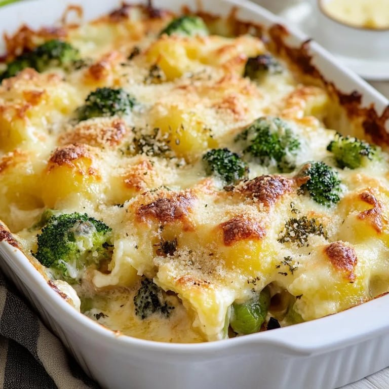 Kartoffelgratin mit Brokkoli