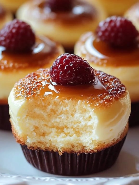 Delicious Vanilla Bean Crème Brûlée Cheesecake Cupcakes