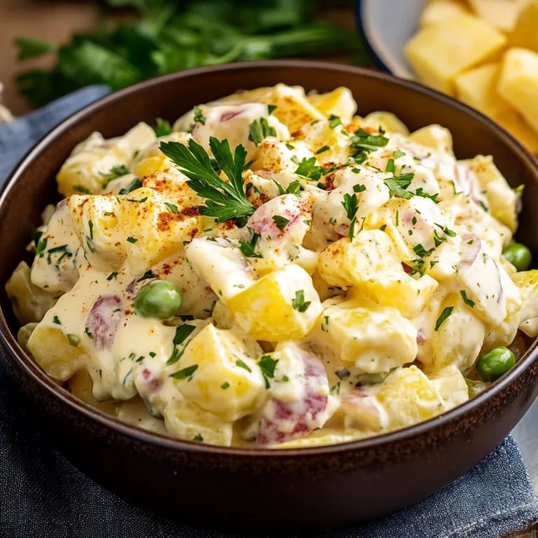 Kartoffelsalat mit Mayonnaise