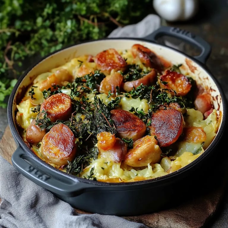 Klassisches Grünkohl Rezept mit Kassler